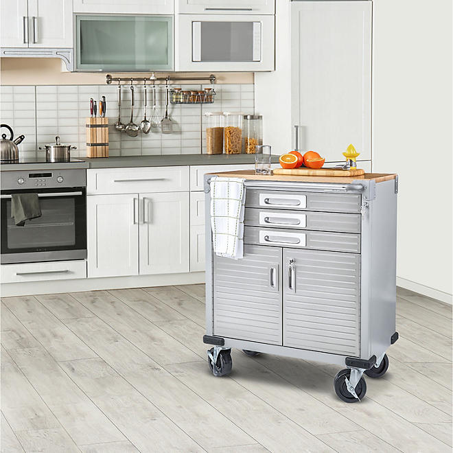 Seville Classics UltraHD 2-Drawer Rolling Storage Cabinet