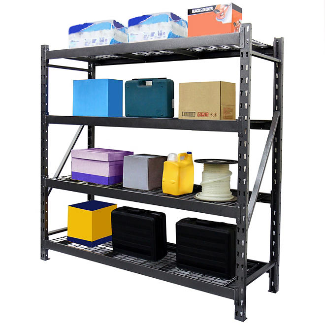 How To Assemble A 4 Shelf Storage Rack-Members Mark Storage Rack